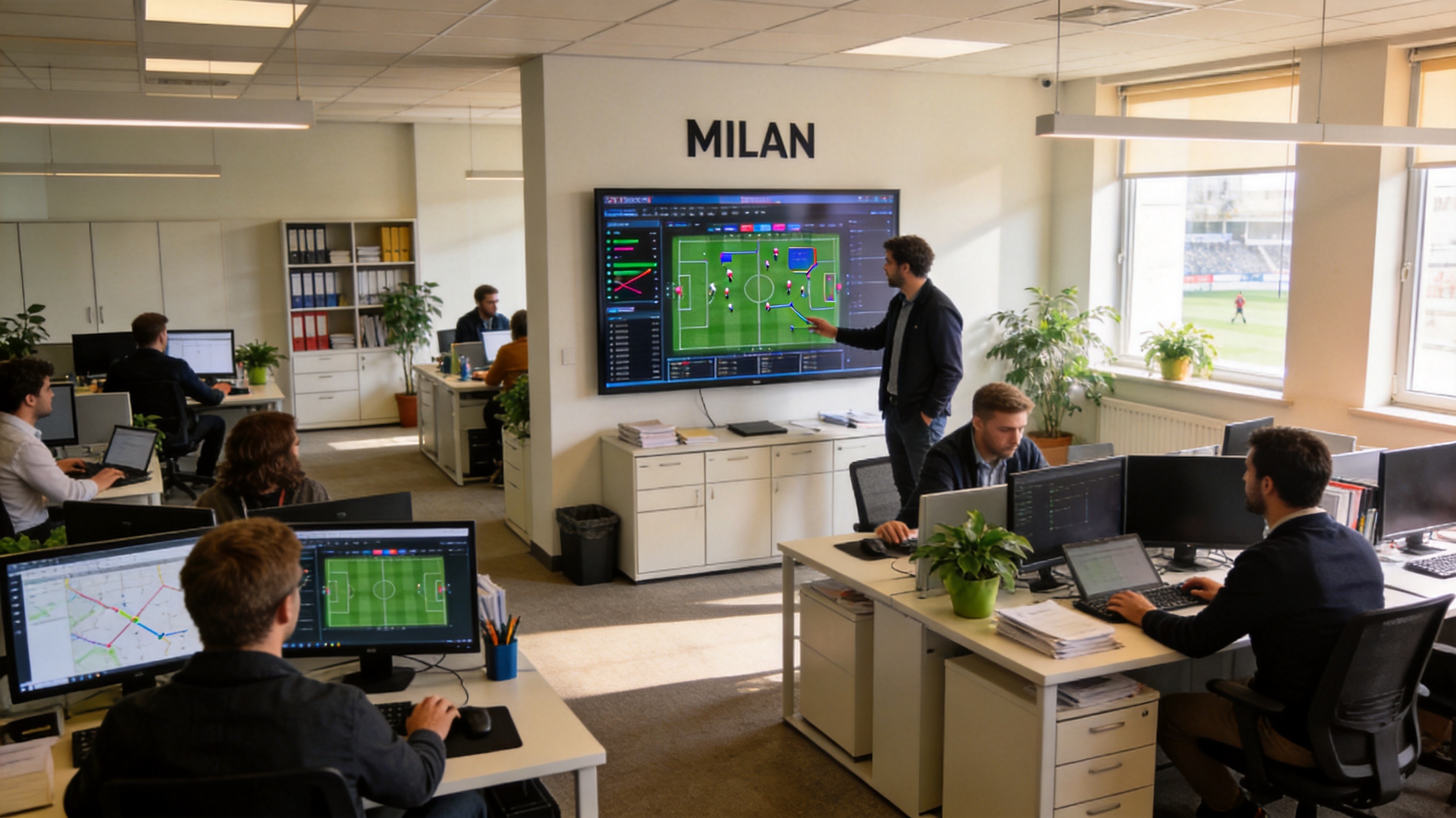 米兰MILAN网页版办公室与数据大屏